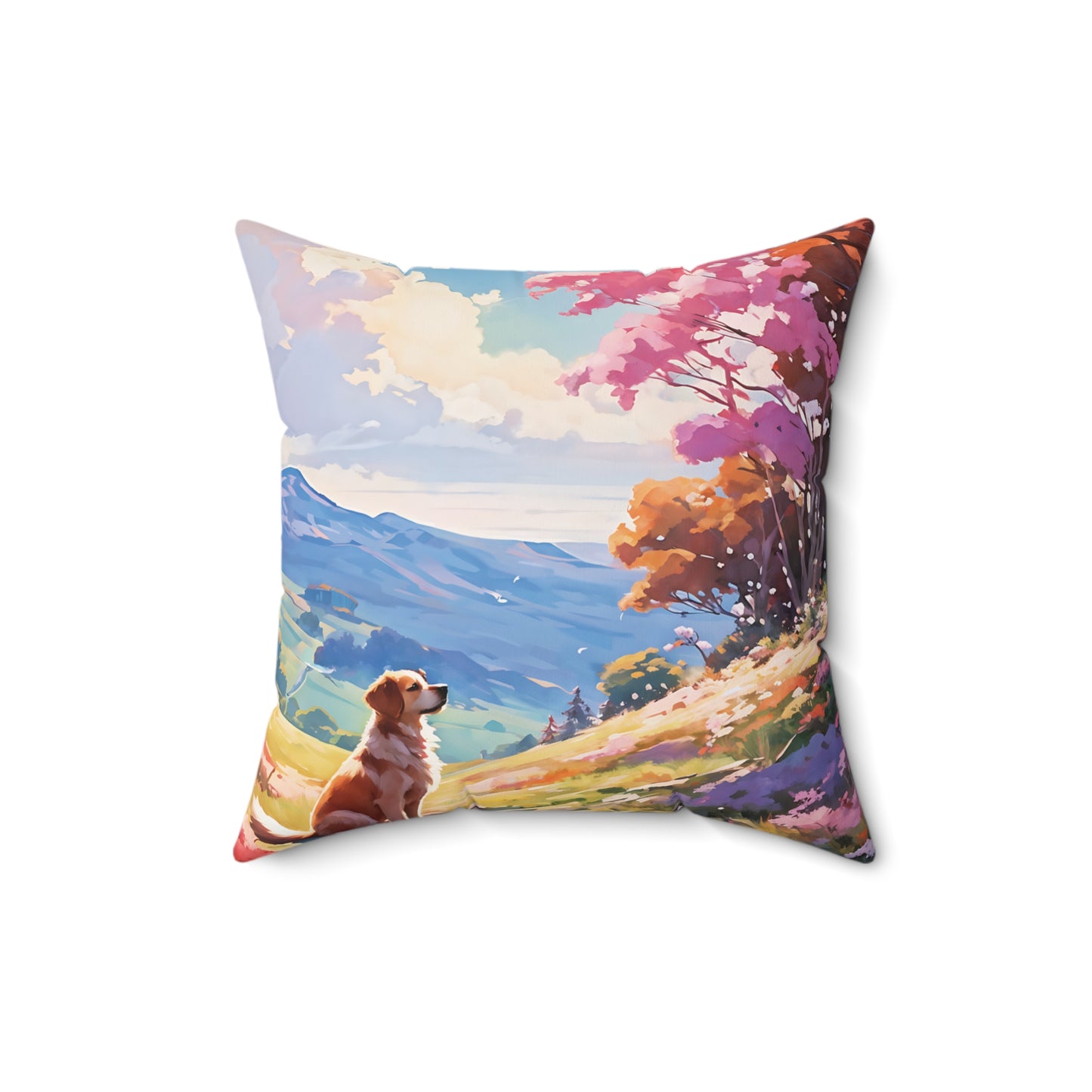 Field dog Square Pillow