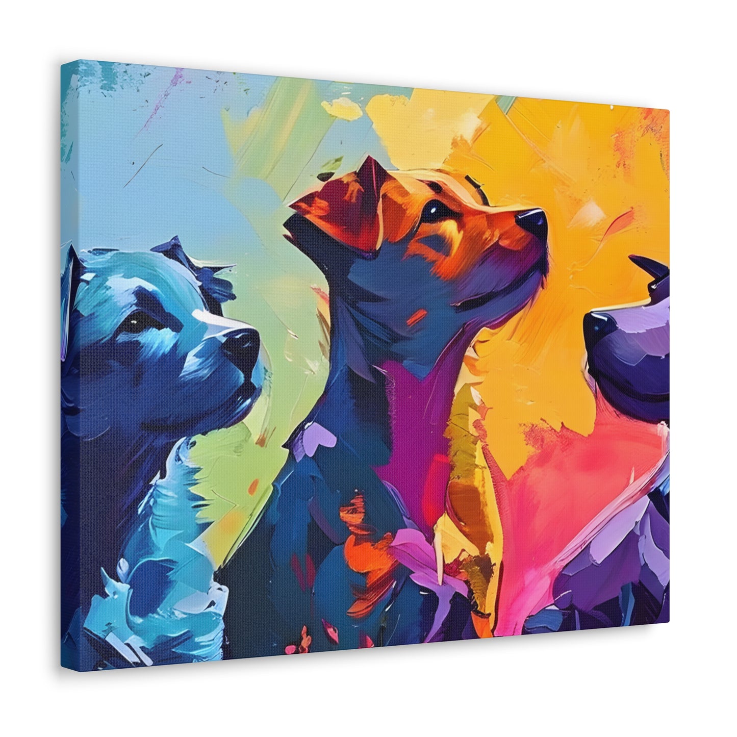 Rainbow Dogs Wall Art