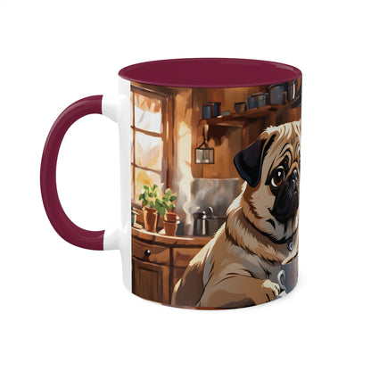 Pug Having His Coffee - Mug