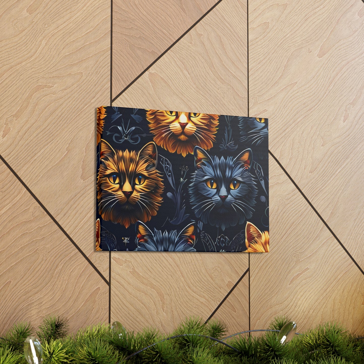 Cats Pattern Wall Art