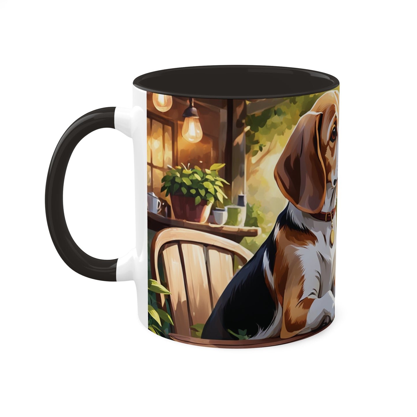 Beagle Having His Coffee - Mug