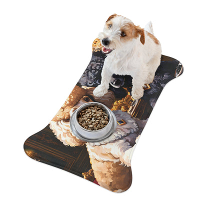Poodles Dinning - Bone Shape Pet Feeding Mat