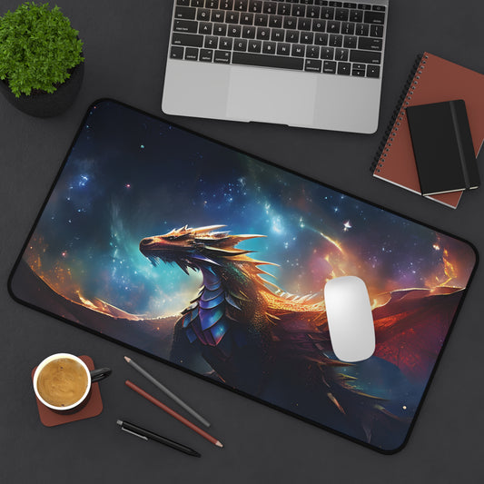Cosmic Flying Dragon Desk Mat