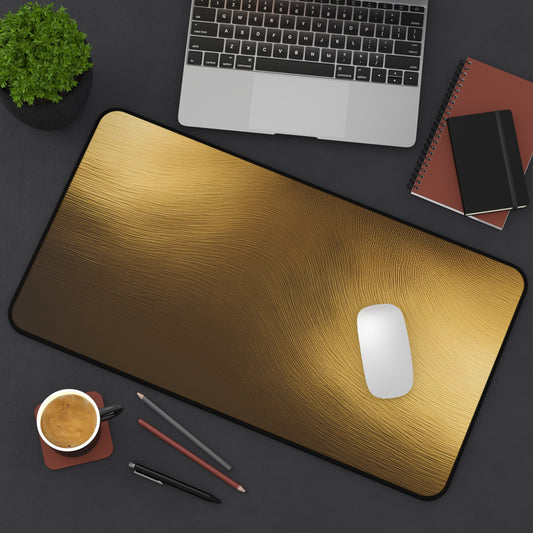 Golden Texture Desk Mat