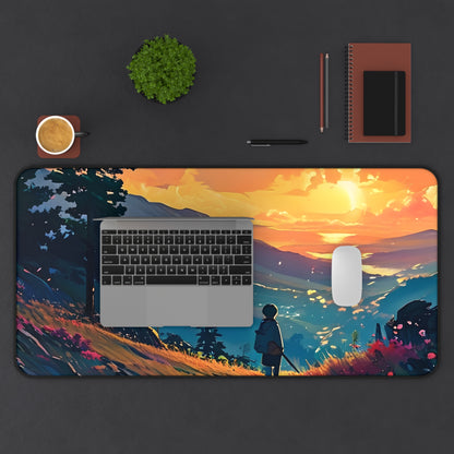 Sunset painting Desk Mat