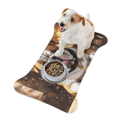 Bulldog Dinning - Bone Shape Pet Feeding Mat