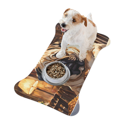 Pug Dinning - Bone Shape Pet Feeding Mat