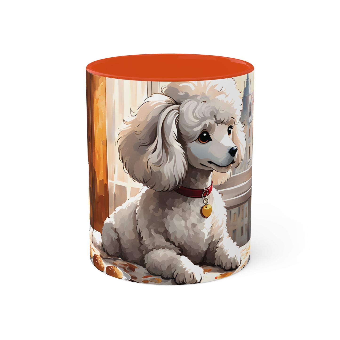 Poodle Having His Coffee - Mug