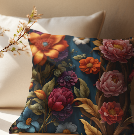 Floral Square Pillow